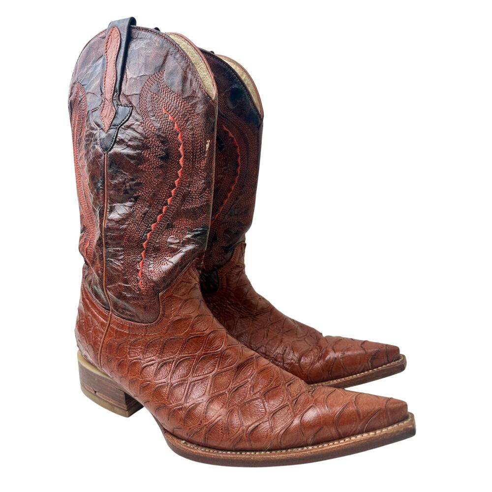 Vintage Veretta Leather Western Cowboy Boots Men's Sz 9